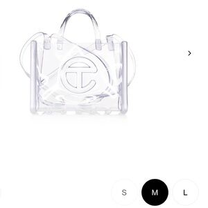 Clear Telfar x Melissa Shopper Bag